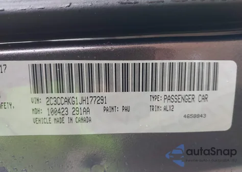 2018 Chrysler 300 Limited Awd z USA, uszkodzony, nr VIN 2C3CCAKG1JH177291